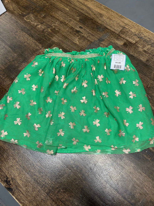 green Cat & Jack Shamrock Skirt, 4 G