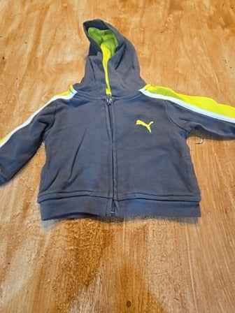 Grey/green Puma Jacket and pants, NB B