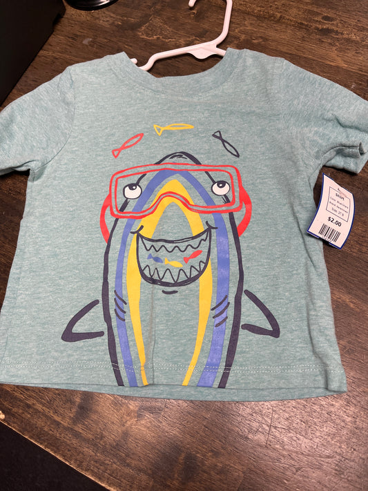 Blue Shark Garanimals Shirt, 2T B