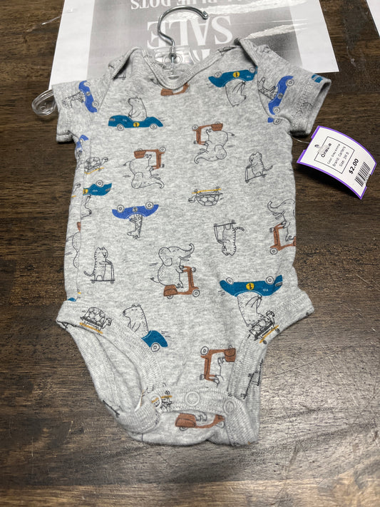 Grey Animal Carters Onesie, 3M B