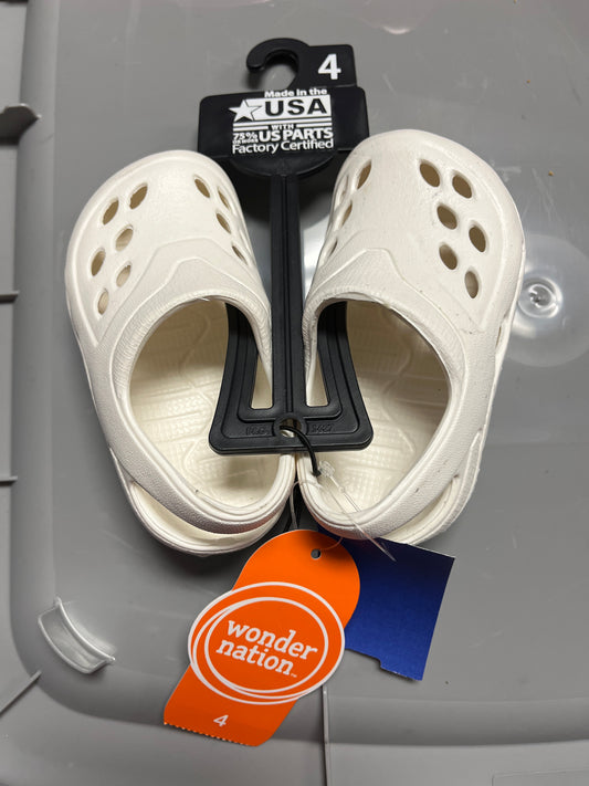 white Wonder Nation Rubber Shoes, 4 G