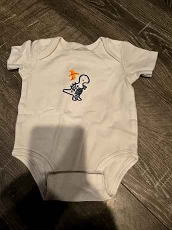 White Kirkland Onesie, NB B