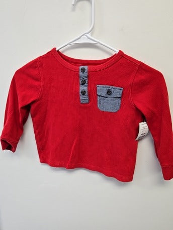 Red Old Navy Longsleeve Shirt, 3T B