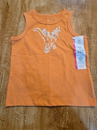 orange Wonder Nation Dinosaur tank top, 18M B