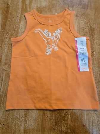 orange Wonder Nation Dinosaur tank top, 18M B