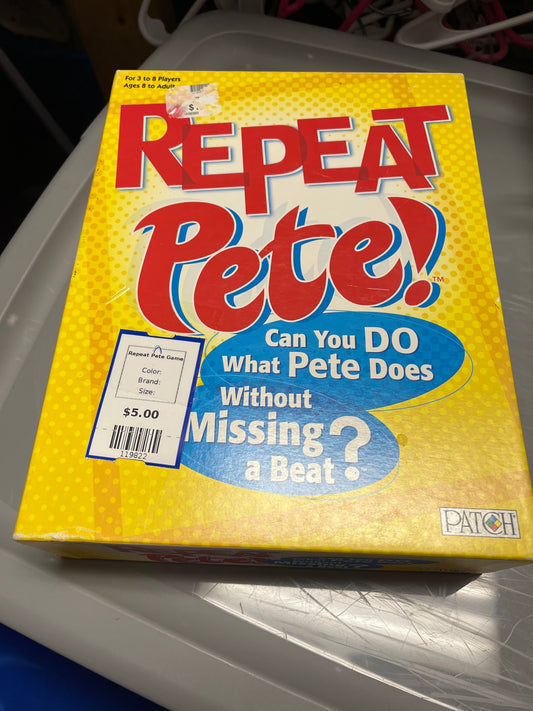 Repeat Pete Game