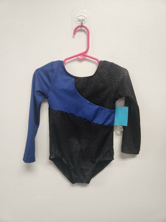 Black/Blue Boutique Gymnastics Leotard, 18M G