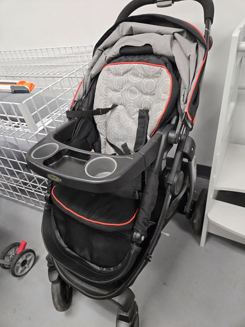 Black/Grey/Red Graco Stroller