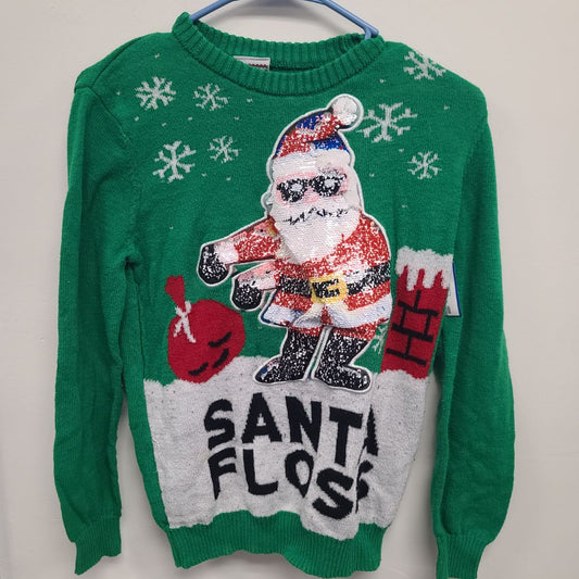 Green Holiday Sweater Ugly Christmas Sweater, 12 B