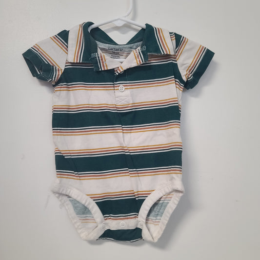 Green and white Carters Onesie, 12M B