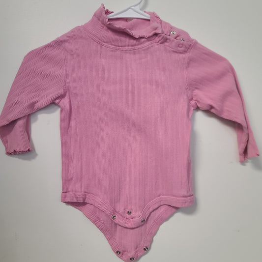 Pink George Longsleeve Onesie, 2T G