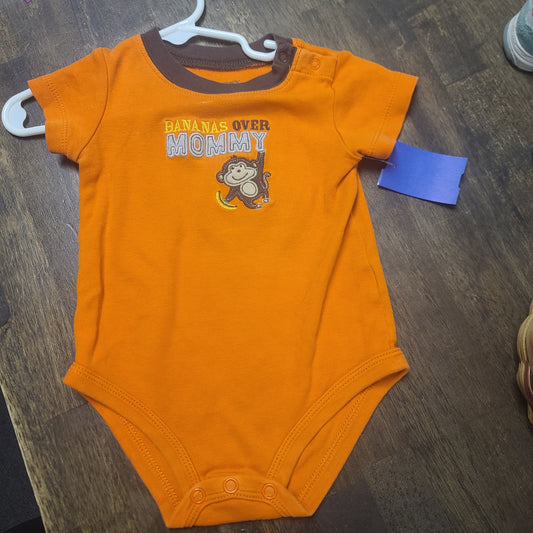 orange Carters Bananas Over Mommy Onesie, 9M B
