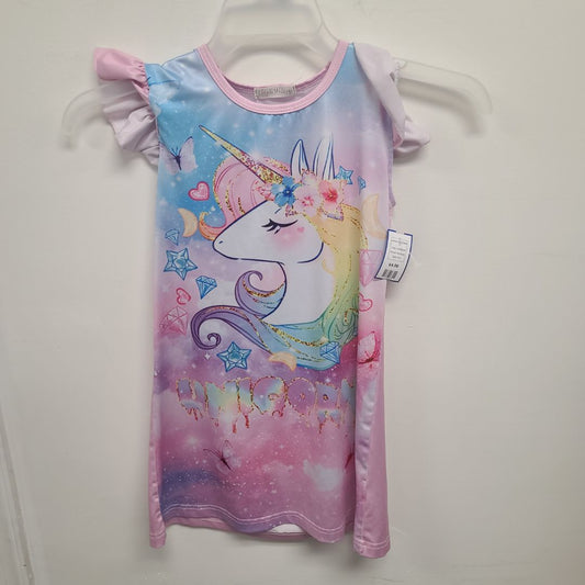 pink/blue Boutique Unicorn Night Gown, 6 G