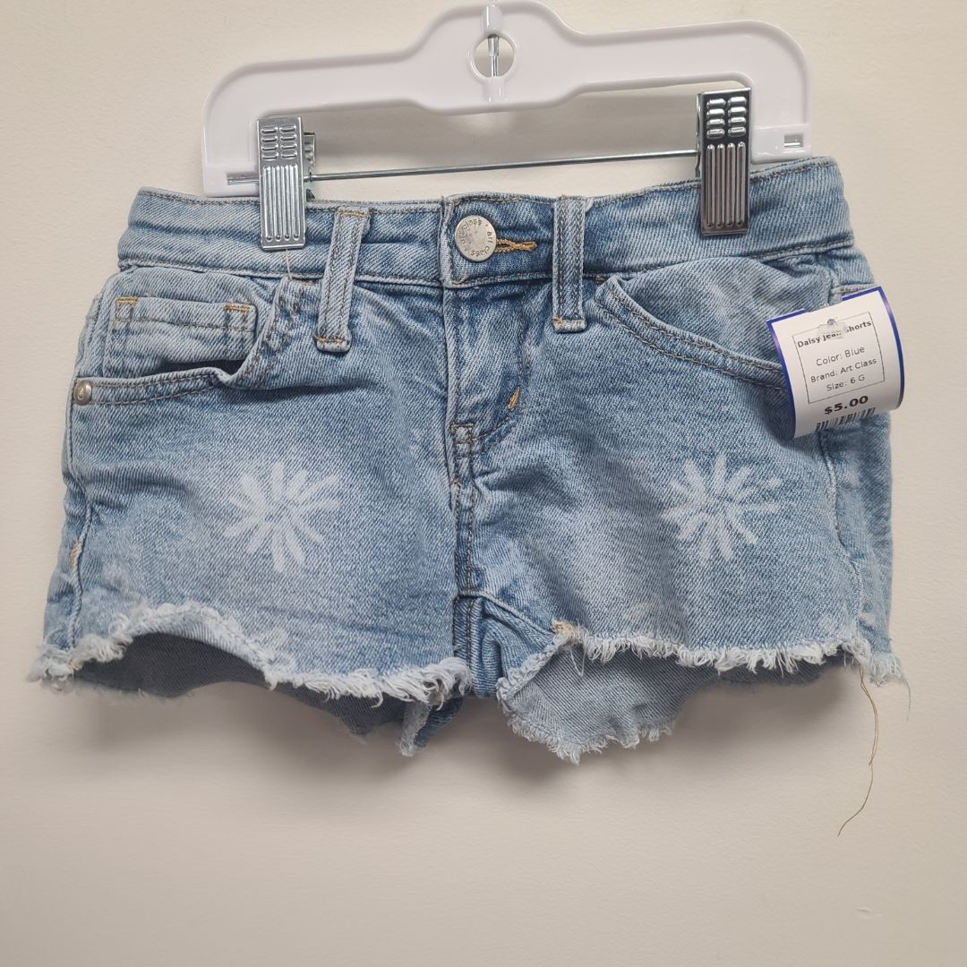 Blue Art Class Daisy Jean Shorts, 6 G