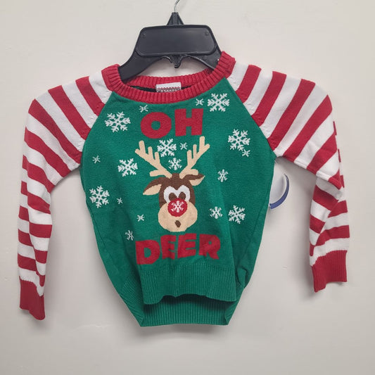 red/white/green Holiday Sweater Christmas Sweater 4/5, 4 B