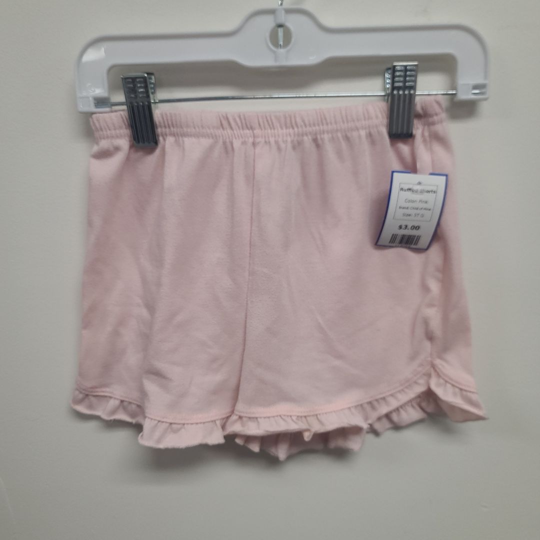 Pink Child of Mine Ruffled Shorts, 5T G