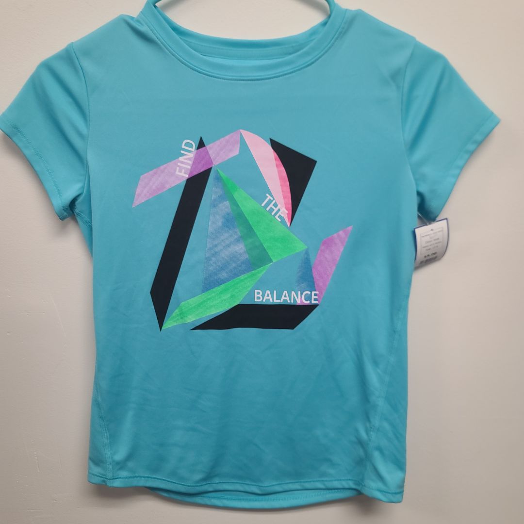 blue All In Motion The Balance Tshirt 10/12, 10 B