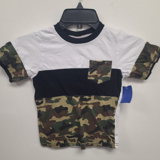 White/black/camo Quad Seven Camo Tshirt 5/6, 5T B