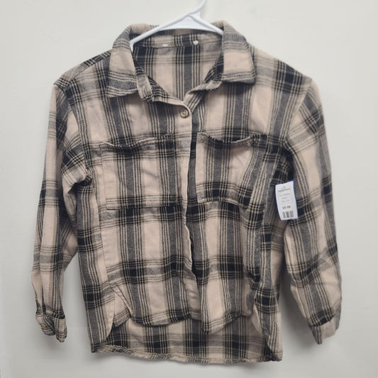 Tan/Black  Flannel Shirt, 10 B