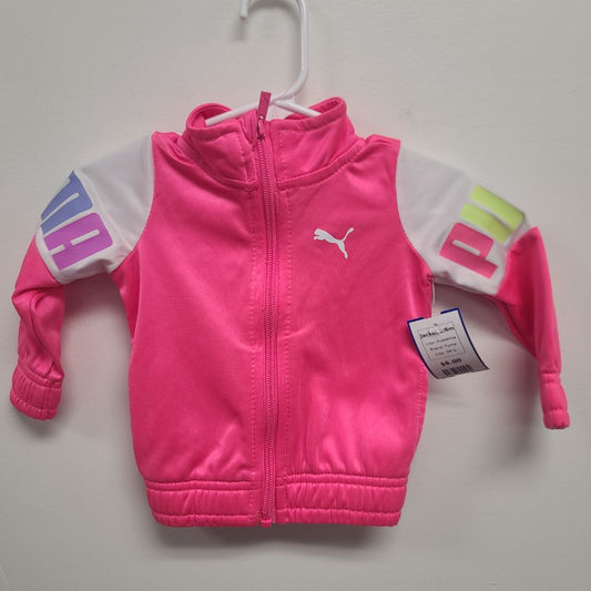 Pink/White Puma Jacket 3/6m, 3M G