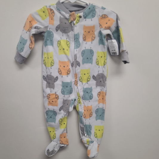 white/orange/yellow Simple Joys Owl Sleeper 3/6m, 3M G
