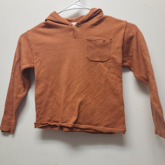 Orange Modern moments Long sleeve hooded shirt, 5T B
