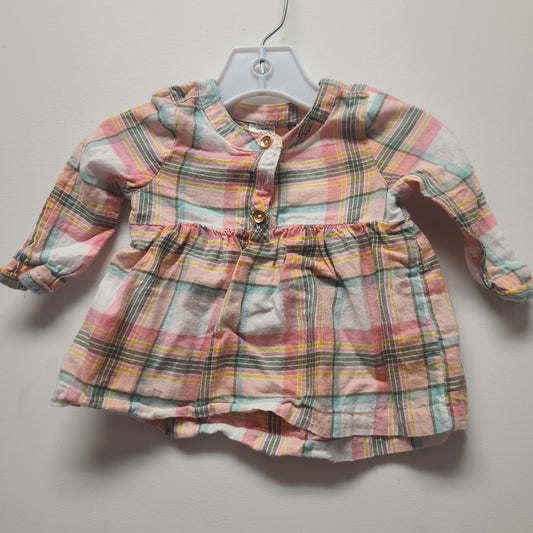 Pink plaid Carters Dress, 6M G