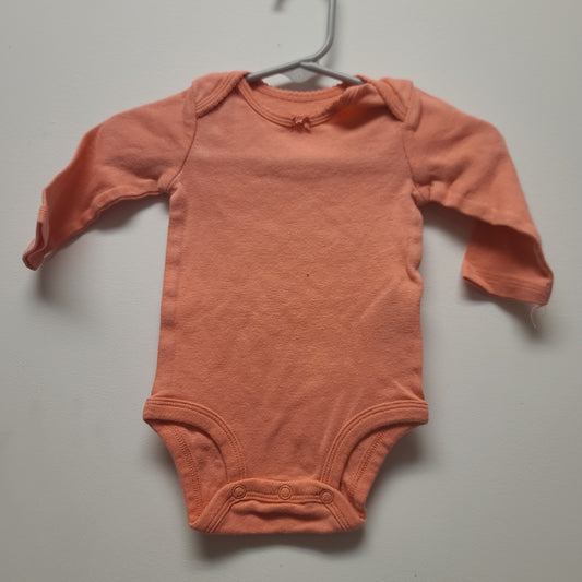 Pink Simple joy Long sleeve onesie, NB G
