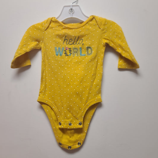 Gold Just one you Long sleeve onesie, 3M G