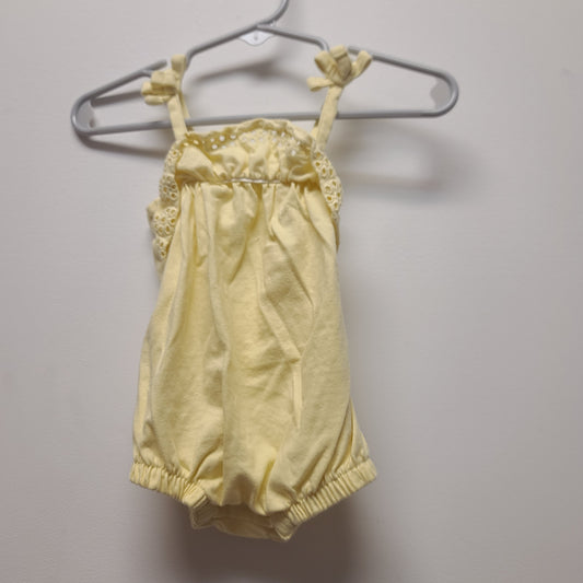 Yellow Modern moments Tank top onesie, NB G
