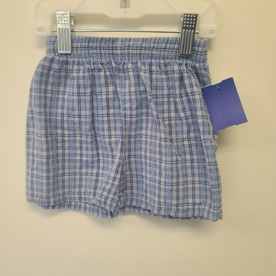 Blue  Plaid Shorts, 18M B