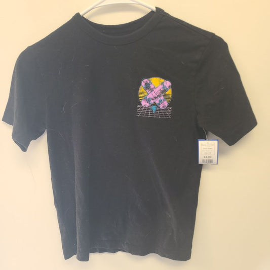 Black Wonder Nation Skateboard Tshirt, 8 B