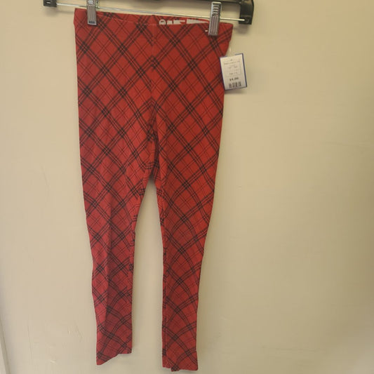 Red Wonder Nation Plaid Leggings 7/8, 7 G