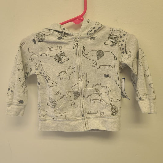 grey Child of Mine Animals Jacket  6/9m, 6M B