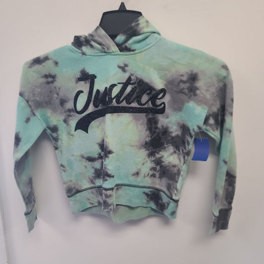 green/black Justice Tye Dyed Hoodie 7/8, 7 G