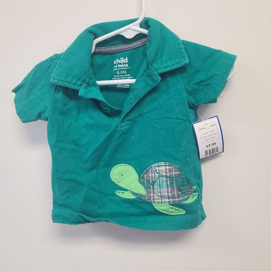 Green Child of Mine Turtle Shirt 6/9m, 6M B