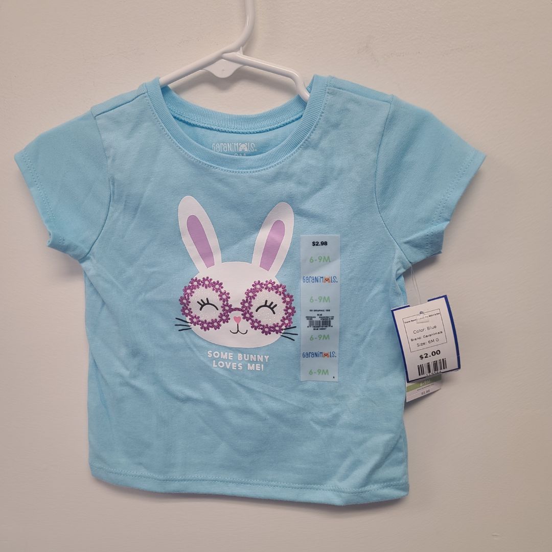 Blue Garanimals Some Bunny Loves Me Shirt 6/9m, 6M G