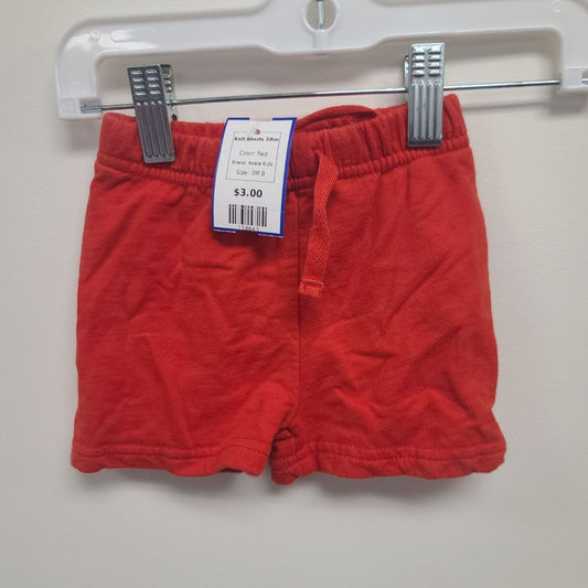 Red Koala Kids Knit Shorts 3/6m, 3M B