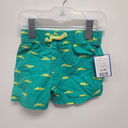 green Small Wonders Alligator Shorts  6/9m, 6M B