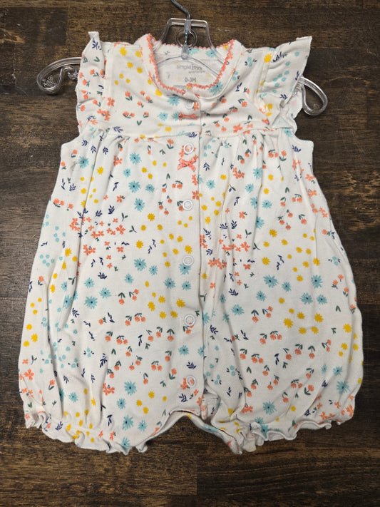 White Simple joys One piece, NB G