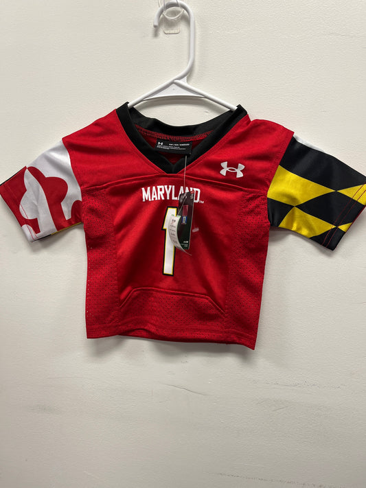Red Maryland Under Armour Jersey, 6M B