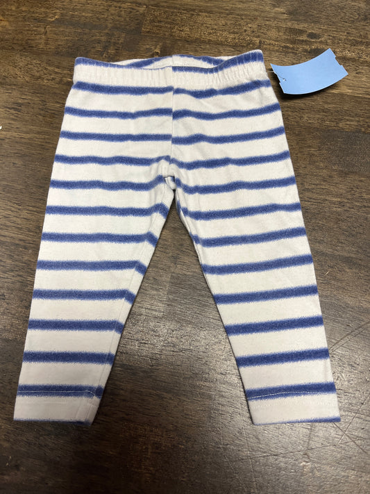 White/Navy Carters Leggings, 6M G