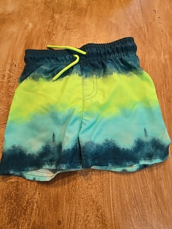 Blue/green Cat & Jack Swim trunks, 12M B