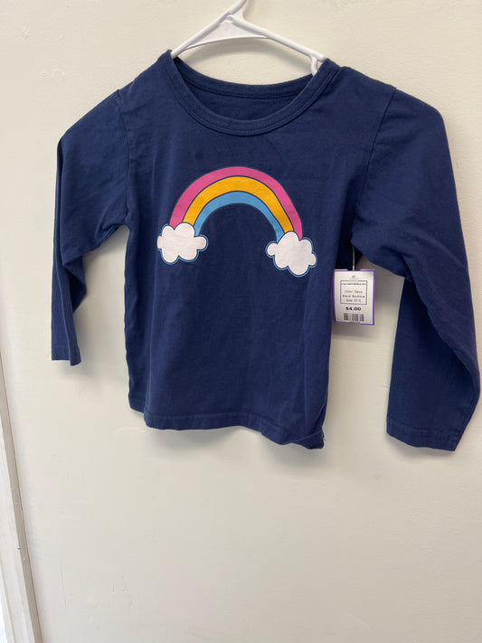 Navy Boutique Long Sleeve Rainbow Shirt, 5T G
