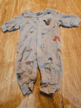 Brown Disney baby Mickey sleeper, NB B