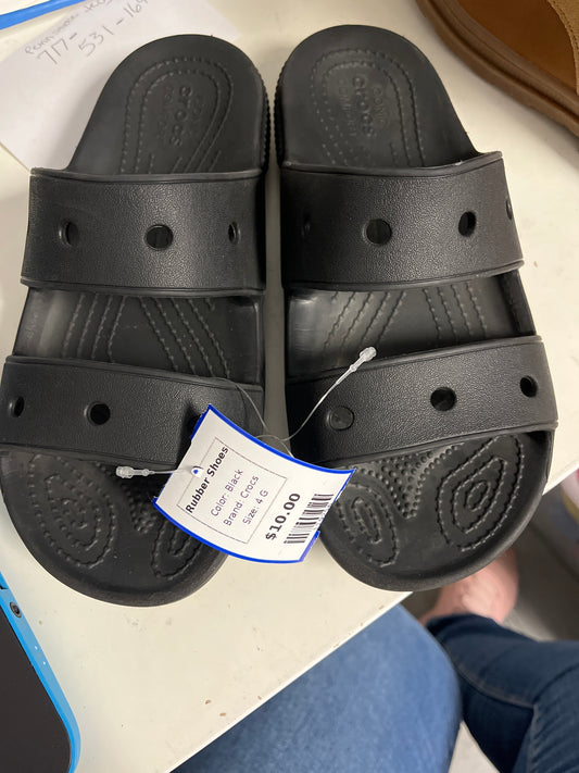 Black Crocs Rubber Shoes, 4 G