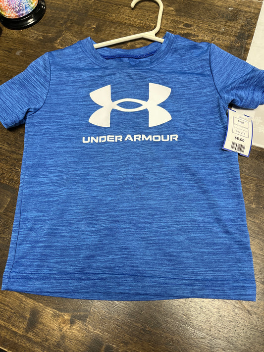 Blue/White Under Armour Shirt, 2T B