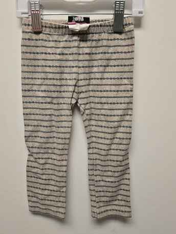 Grey/blue stripe Counting Daisies Pants, 12M G