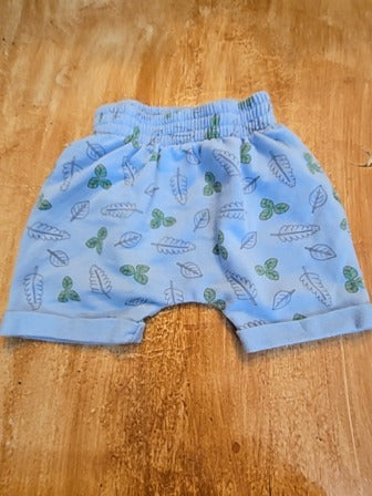 Blue Bluey Leaf shorts, 12M B