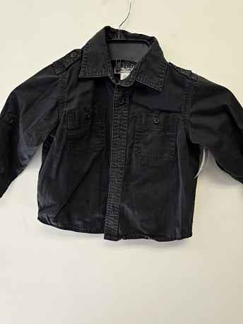 Grey Childrens Place Longsleeve Button Up, 2T B
